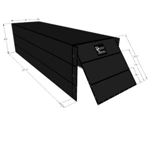 Lumber Tarp 8 foot drop 1pc. Black